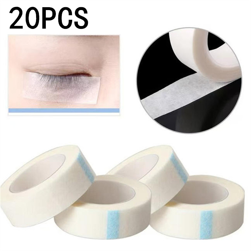 Tape Breathable Lash - 1/5/10/20 قطعة شريط ورقي طبي أبيض