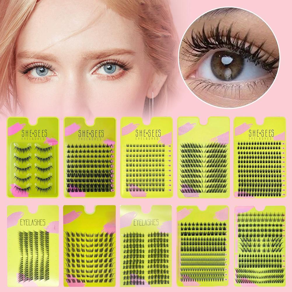 Eyelash Extension Volume Cat Eye - العنقودية الطبيعية الرموش الصناعية تمديد لينة