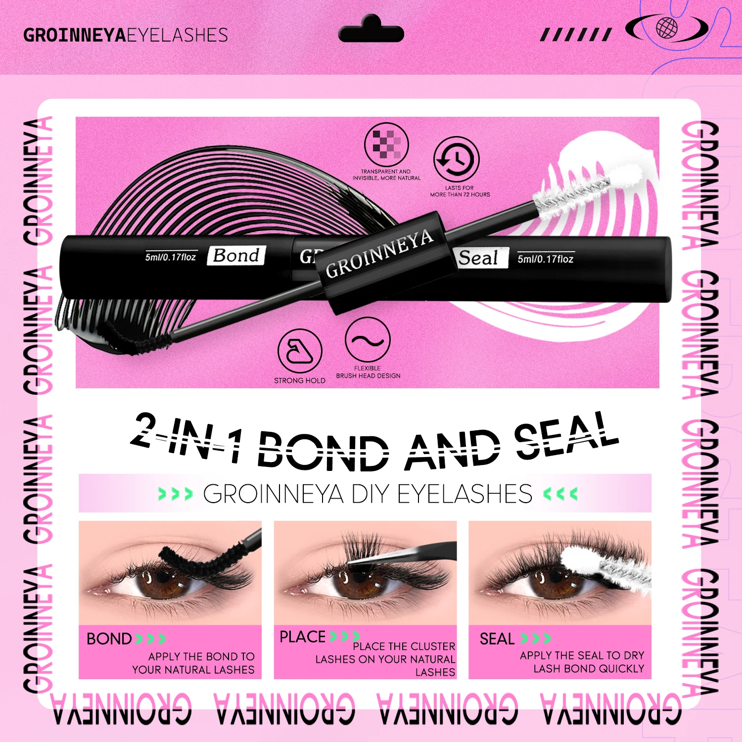 مجموعة مجموعات الرموش من GROIN - مراجعة Eyelash Extension Home Service وسعره