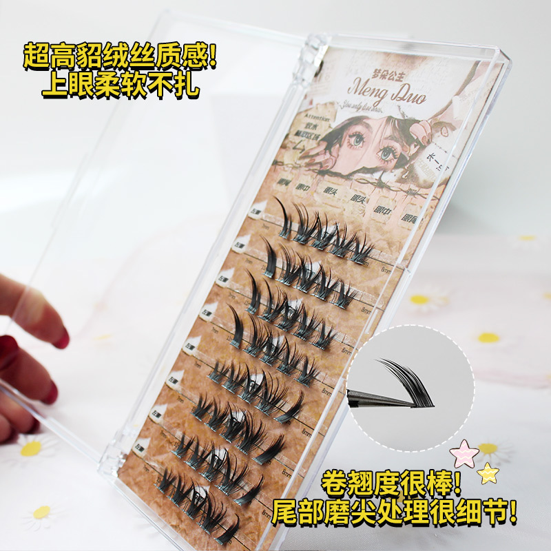 رموش سميكة من المنك للماكياج ، - مراجعة Eyelash Extension Volume Cat Eye وسعره