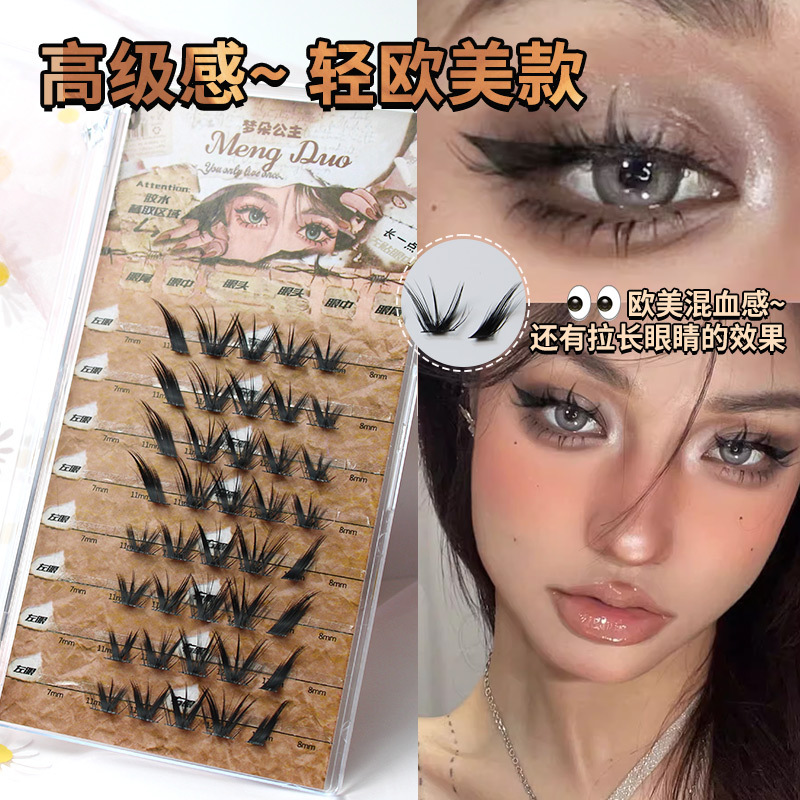 رموش سميكة من المنك للماكياج ، - مراجعة Eyelash Extension Volume Cat Eye وسعره