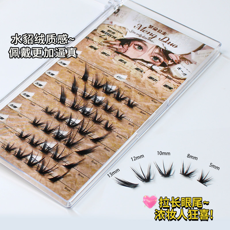 رموش سميكة من المنك للماكياج ، - مراجعة Eyelash Extension Volume Cat Eye وسعره