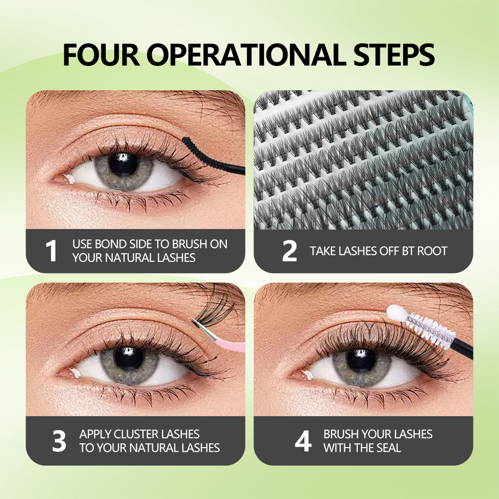 مجموعة رموش صناعية للتركيب الذ - مراجعة Eyelash Extension Volume Cat Eye وسعره