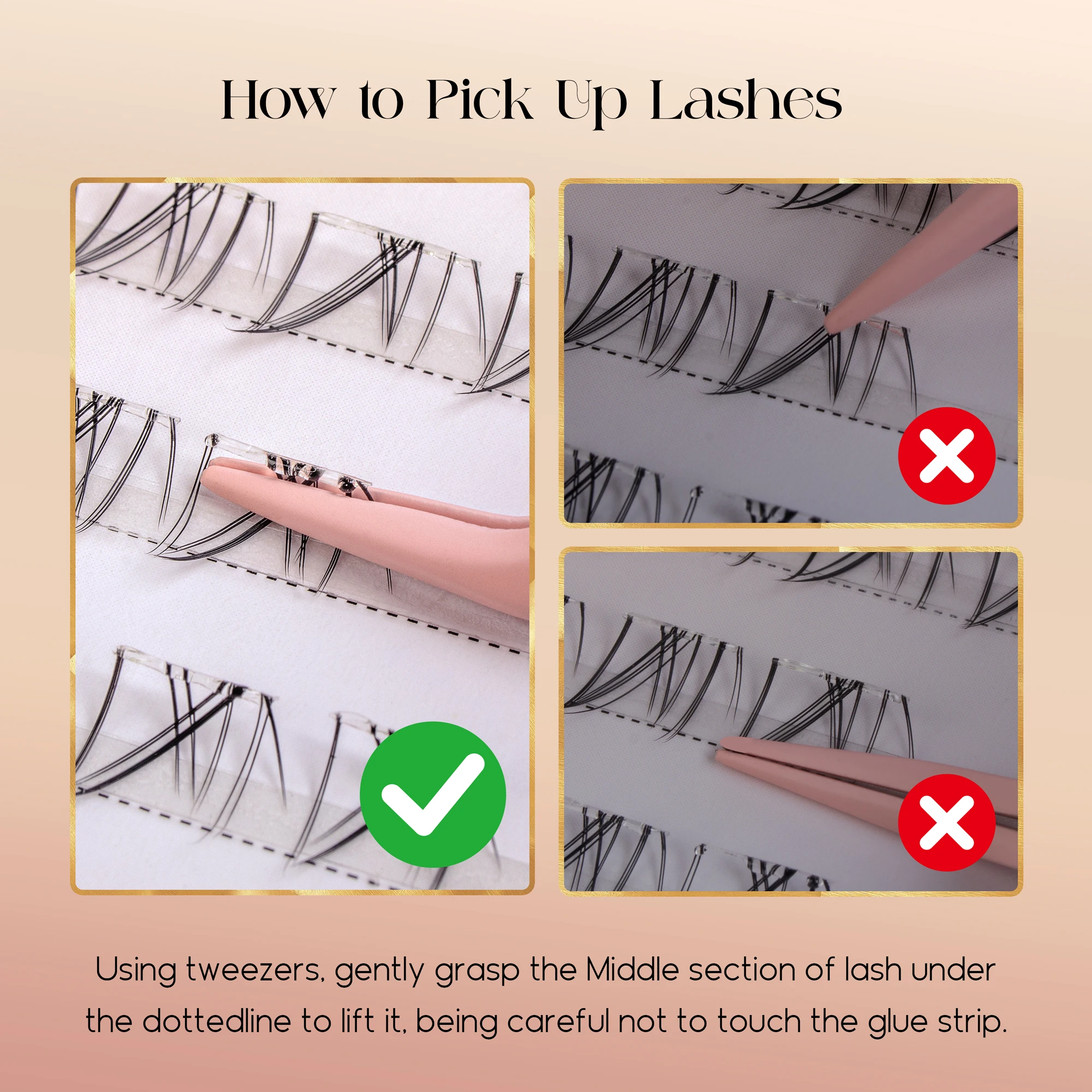 رموش سفلية طبيعية المظهر ذاتية - مراجعة Eyelash Extension With Glue وسعره