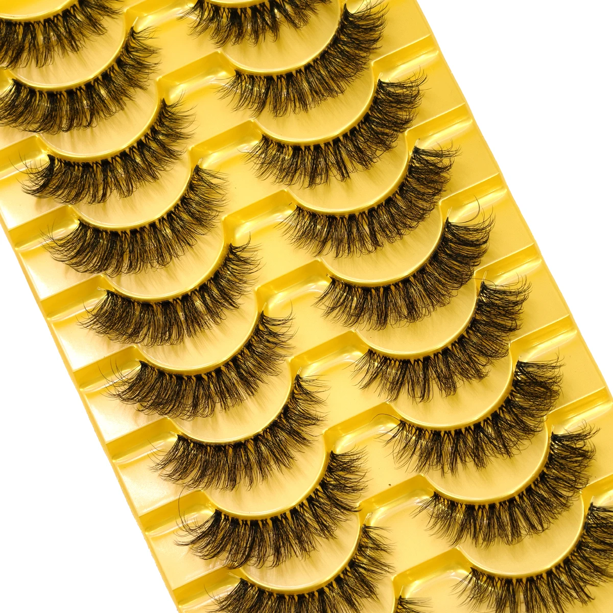 رموش صناعية من فرو المنك الناع - مراجعة Eyelash Extension Volume Cat Eye وسعره