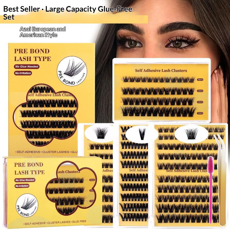 طقم جديد لتمديد الرموش بدون غر - مراجعة Eyelash Extension With Glue وسعره