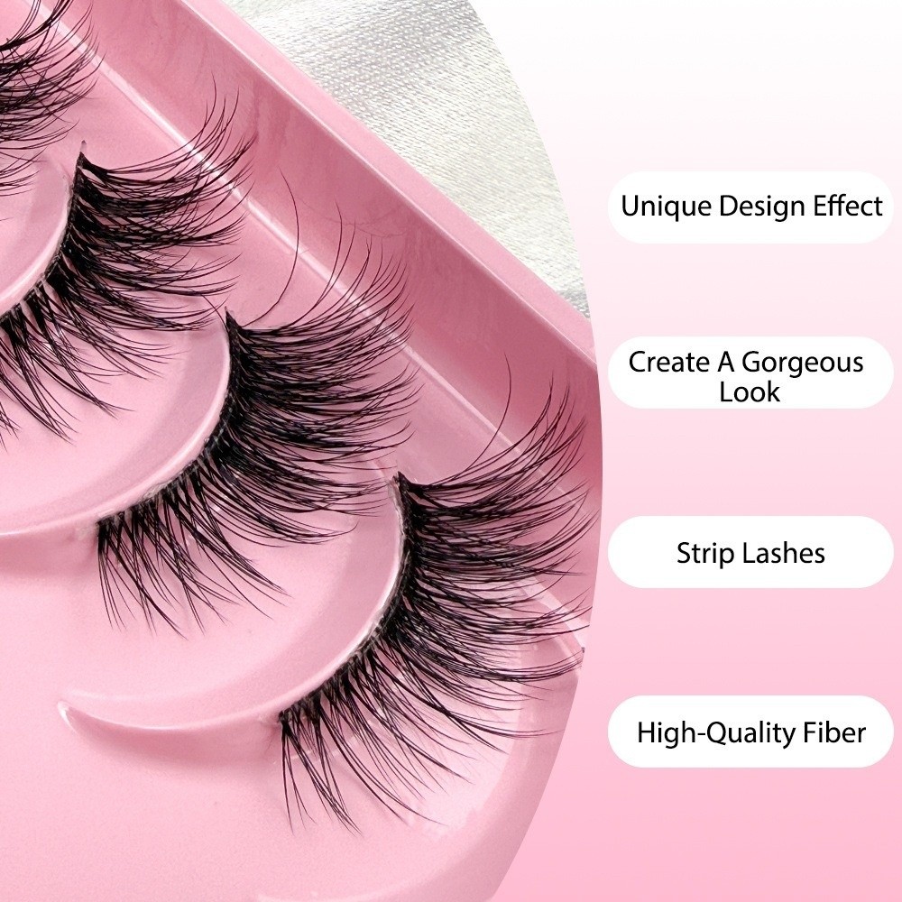 10 أزواج من الرموش الصناعية ثل - مراجعة Eyelash Extension Volume Cat Eye وسعره