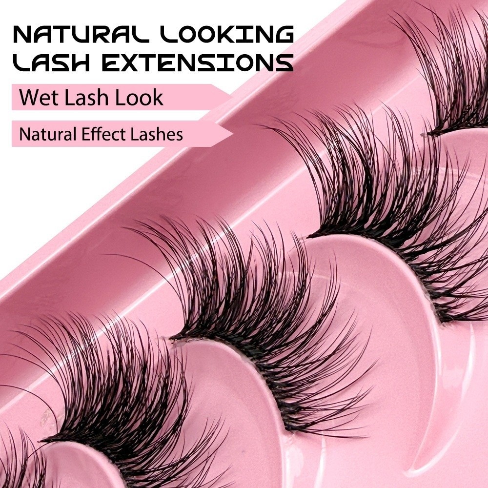 10 أزواج من الرموش الصناعية ثل - مراجعة Eyelash Extension Volume Cat Eye وسعره