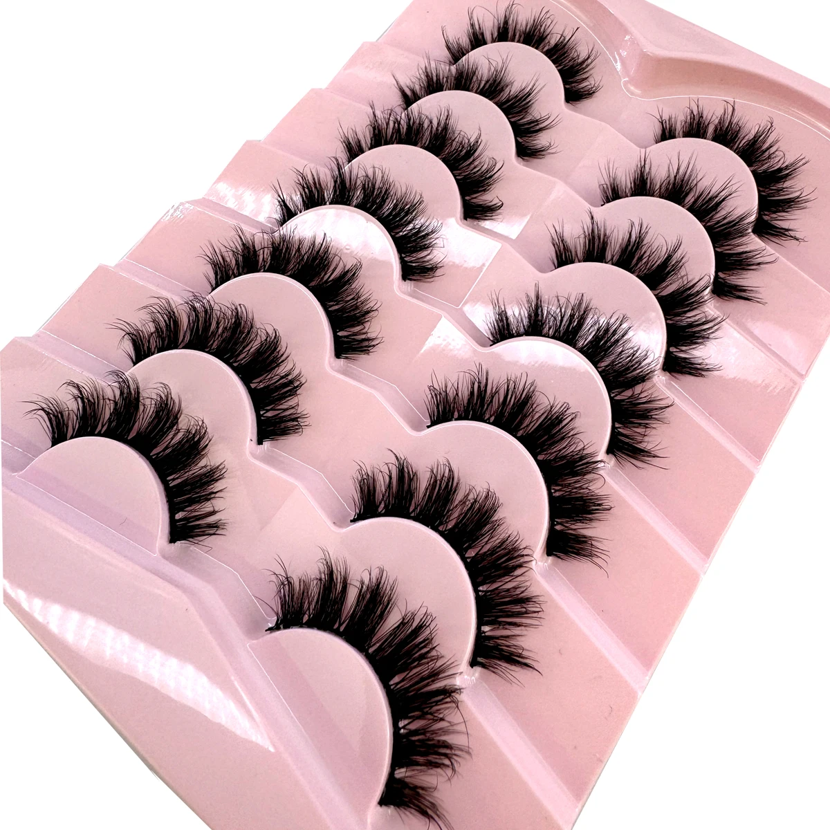 7 أزواج من الرموش الصناعية الط - مراجعة Eyelash Extension Volume Cat Eye وسعره