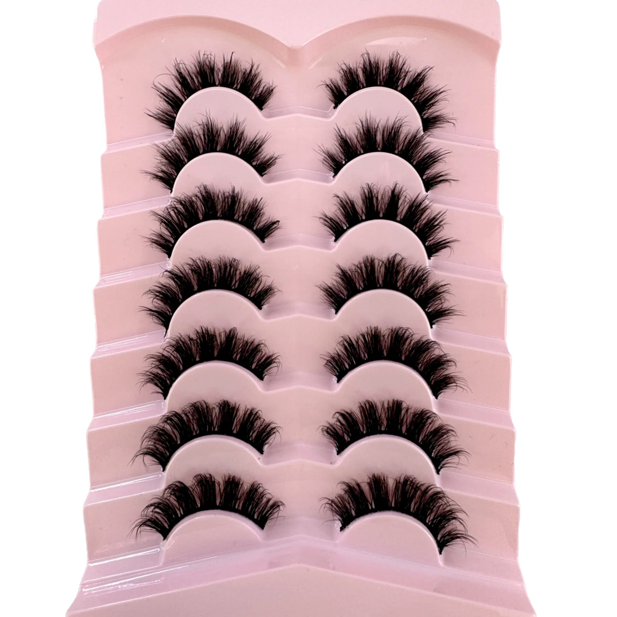 7 أزواج من الرموش الصناعية الط - مراجعة Eyelash Extension Volume Cat Eye وسعره