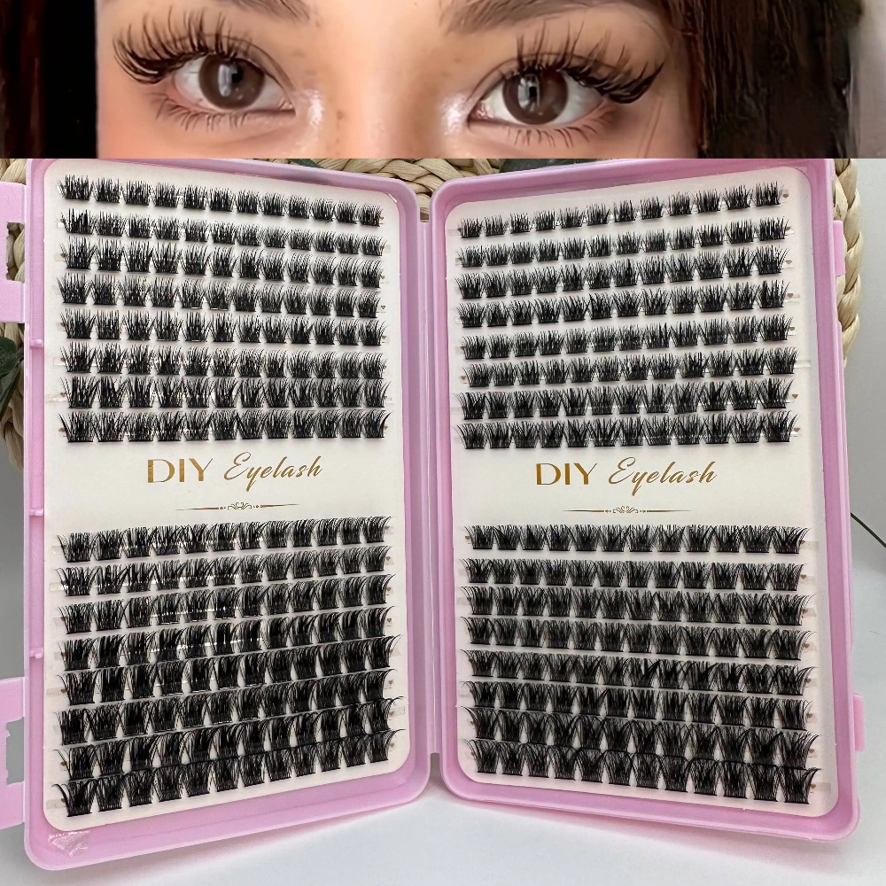 384 قطعة من الرموش الفردية الم - مراجعة Eyelash Extension Home Service وسعره