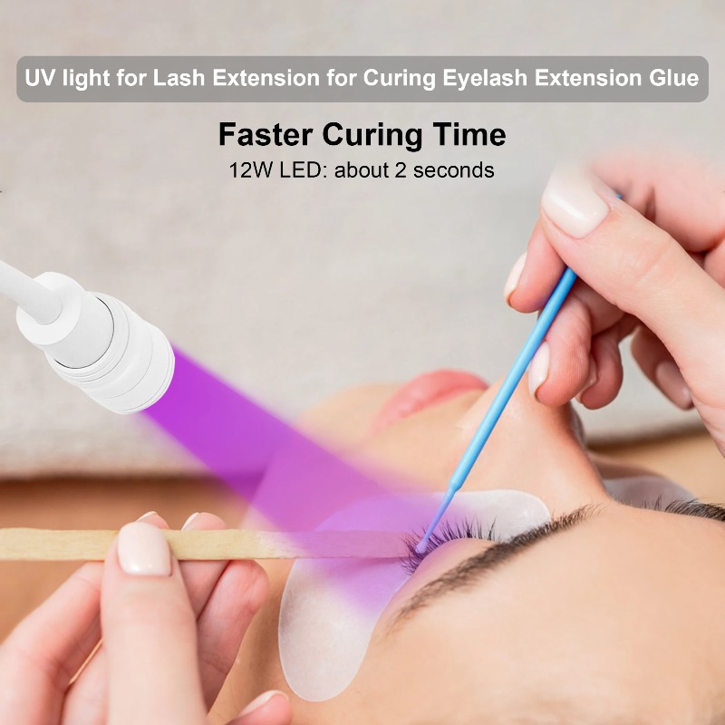 مصباح أشعة فوق البنفسجية للأظا - مراجعة Eyelash Extension With Glue وسعره
