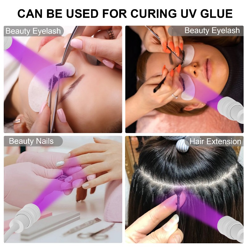مصباح أشعة فوق البنفسجية للأظا - مراجعة Eyelash Extension With Glue وسعره