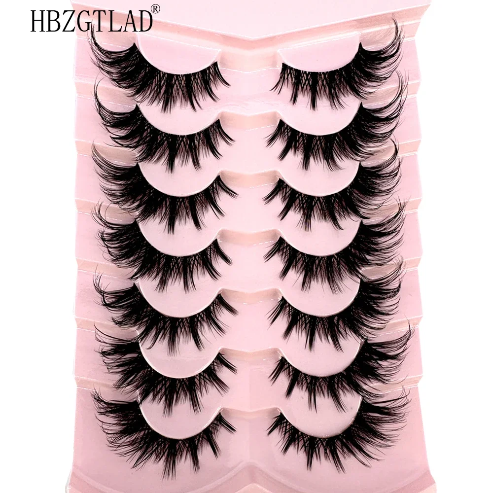 رموش HBZGTLADMink كثيفة بتأثير - مراجعة Eyelash Extension Volume Cat Eye وسعره