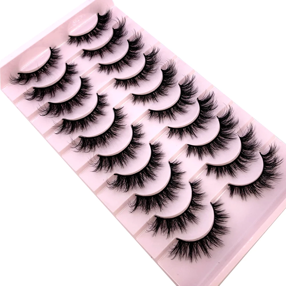 9 أزواج من رموش المنك الكثيفة  - مراجعة Eyelash Extension Volume Cat Eye وسعره