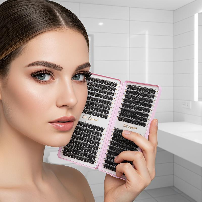 طقم تمديد الرموش، رموش طبيعية  - مراجعة Eyelash Extension Home Service وسعره