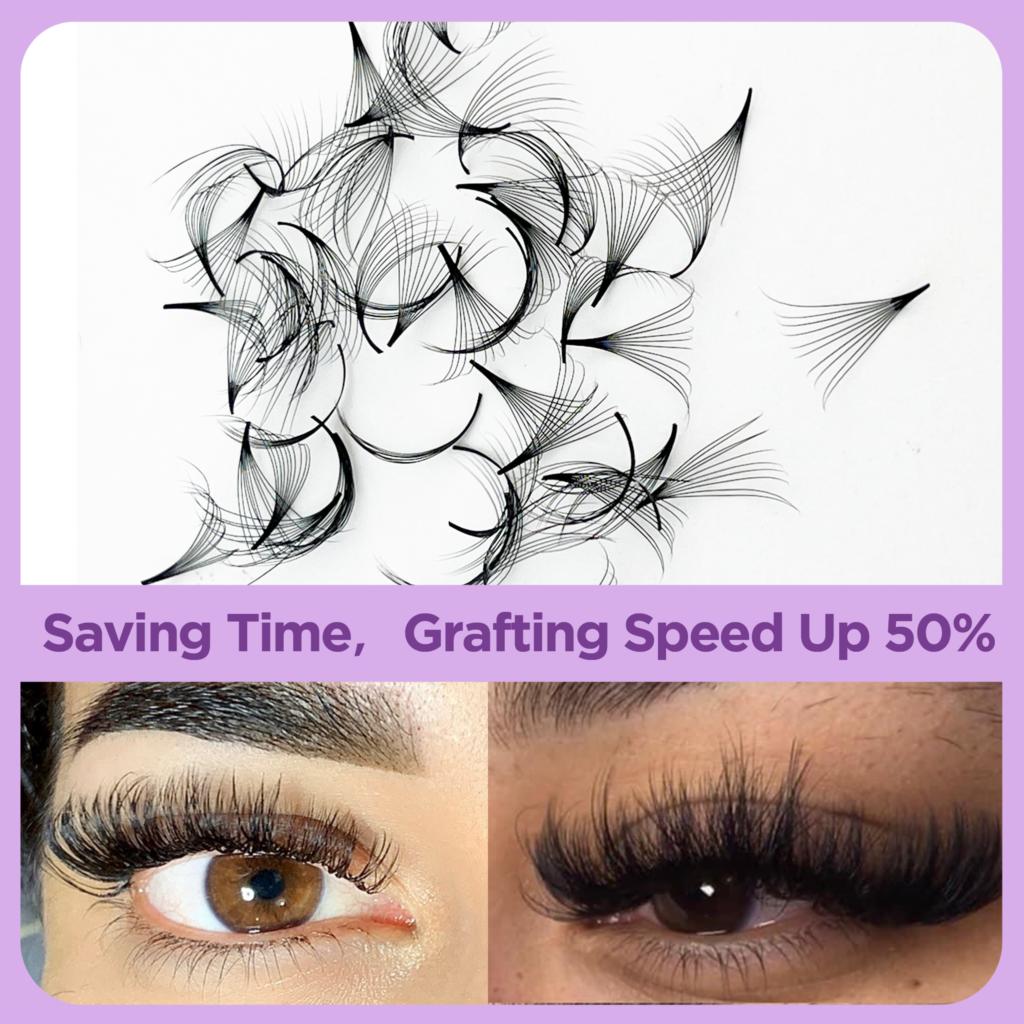 رموش مراوح مسبقة الصنع من Tbes - مراجعة Eyelash Extension Review وسعره