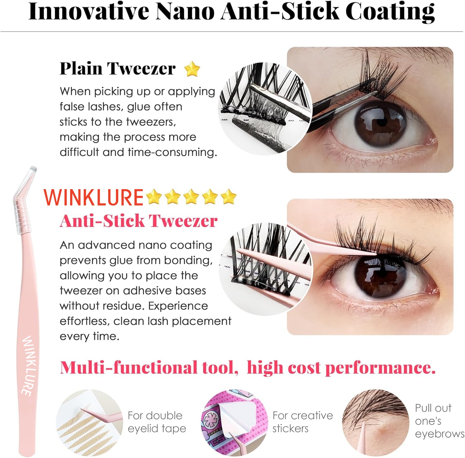 رموش صناعية ذاتية اللصق من WIN - مراجعة Eyelash Extension Volume Cat Eye وسعره