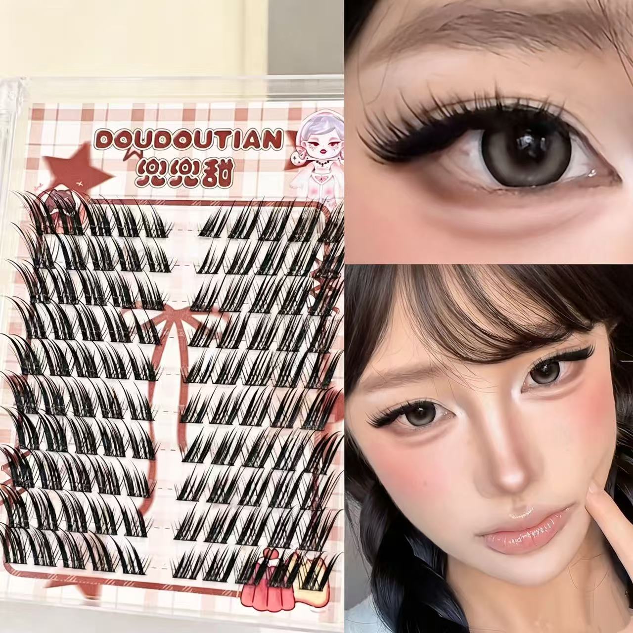 رموش دودوتيان على شكل جناح الث - مراجعة Eyelash Extension Douyin وسعره