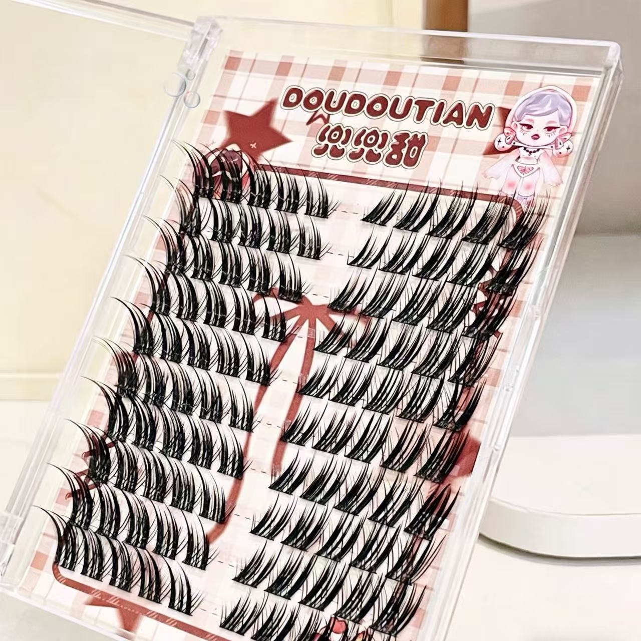 رموش دودوتيان على شكل جناح الث - مراجعة Eyelash Extension Douyin وسعره